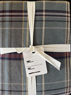 Pottery Barn Woodrow Plaid King/Cal.King Duvet Cover  NWT Never Opened Gorgeous!