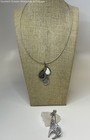 Lia Sophia Silver Tone Abstract Pendant Necklace & Giraffe Brooch 15.6g — photo 1