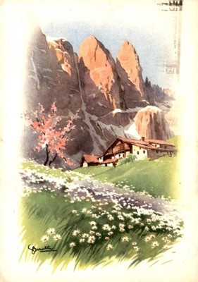 Gonelli Trieste, Verjaardagsgroeten, 1950 Postcard