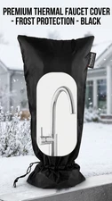 Extended Outdoor Faucet Cover for RV Park Water Hydrant Insulated 3M Thinsul New