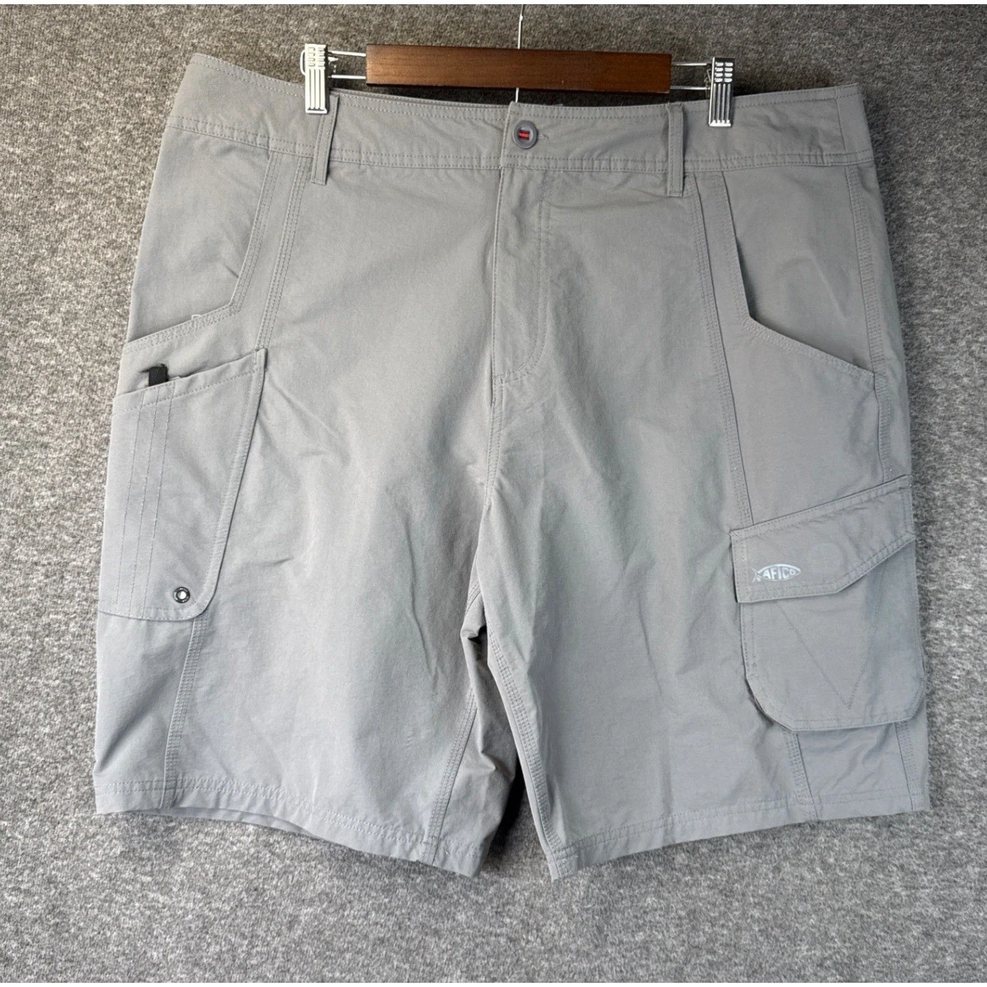 AFTCO Gray Fishing Shorts Mens Size 38 Nylon Spandex Plier Pocket Cargo Utility
Opens in a new windo