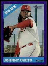 2015 Topps Heritage Chrome Purple Refractors #THC250 Johnny Cueto - BB