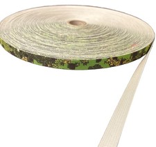.75" Nylon Webbing GreenZone Camo 17337 One Side Pattern 100 Yds USA made
