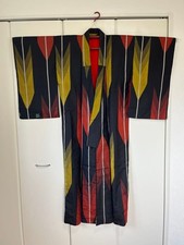 Japanischer Kimono Set Retro Meisen Stickerei Nagoya Obi Tatsutagawa Yaba Taisho