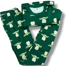 Hanna Andersson Star Wars Green Baby Yoda Gorgu Adult Pajama Set Size Medium