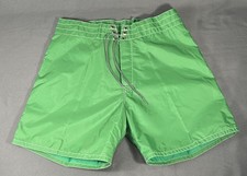 Birdwell Beach Britches Board Shorts Swim Trunks Green Size 33 RUNS SMALLER
