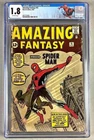 Marvel Amazing Fantasy No.15 First Spider-Man Appearance CGC 1.8