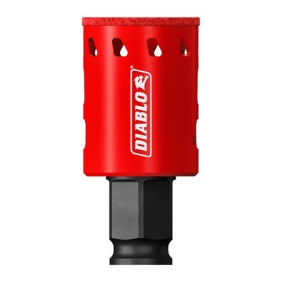 Diablo Tools Diamond Grit Hole Saw - 1-1/4in., Continuous Rim, Open Slot