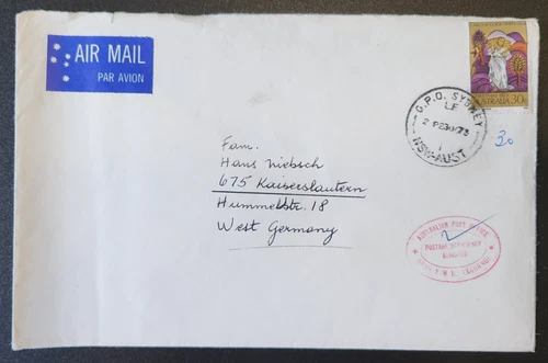 Australia decimal stamp cover 1973