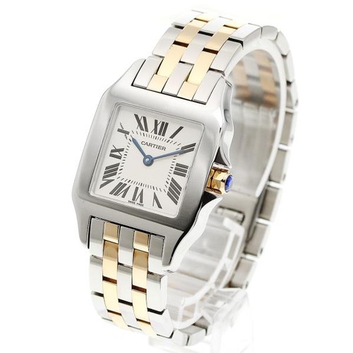 CARTIER SANTOS DUMONT LM W25067Z6 26mm SS Beige #C12252