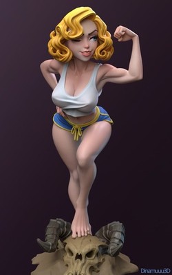 1/24 Scale Resin Figure Sexy Vault Girl Statue Unpainted Unassembled Model Kit