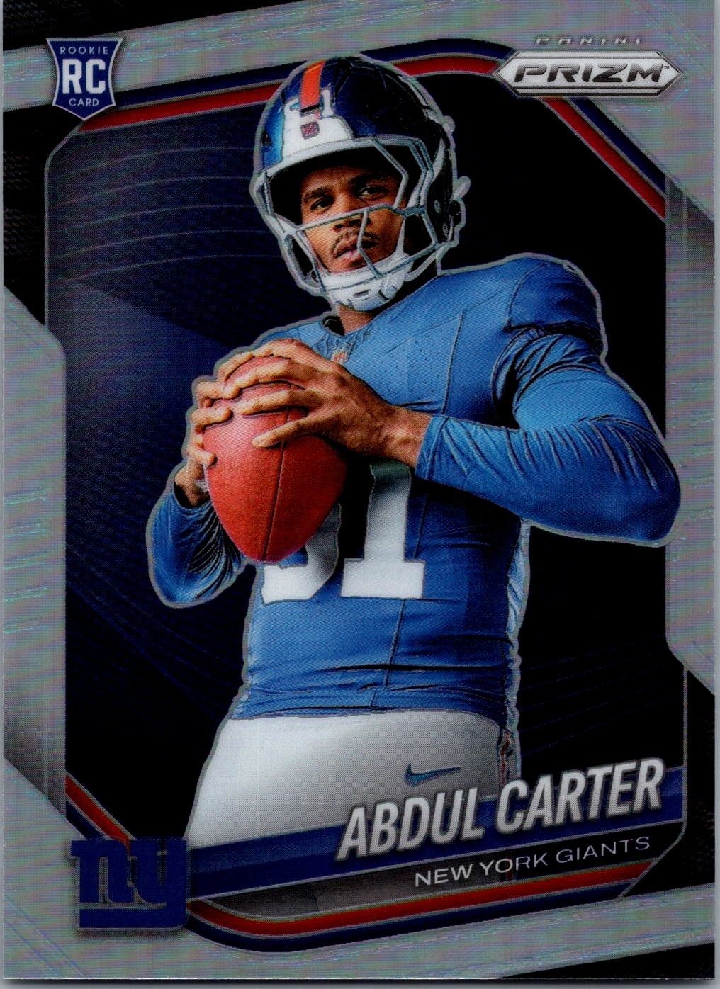 2025 Panini Prizm - Abdul Carter #431 SILVER PRIZM VARIATION (RC) Giants