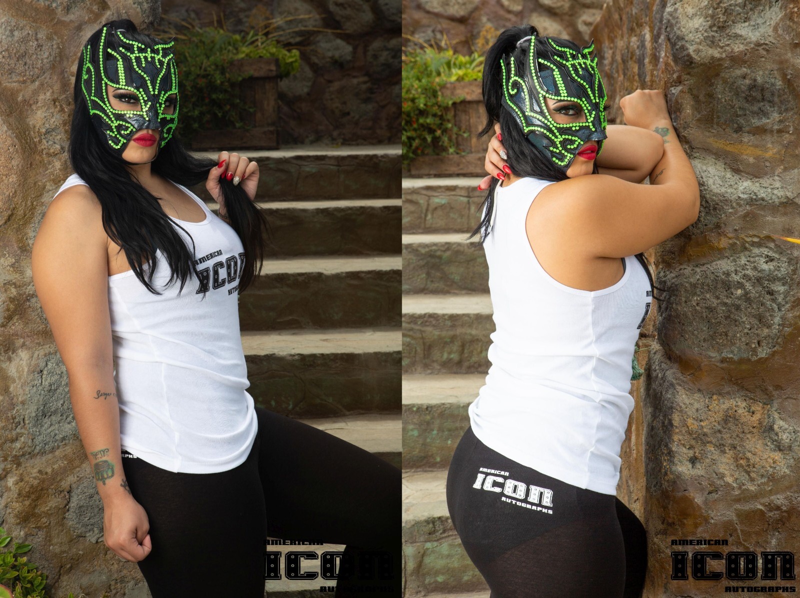 La Hiedra Signed Photo Shoot Ring Worn Used Tights Pants BAS COA Lucha Libre AAA | eBay