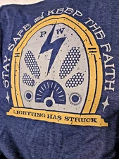 Wizarding Trunk Harry Potter Stay Safe and Keep The Faith Radio Shirt Large NEW