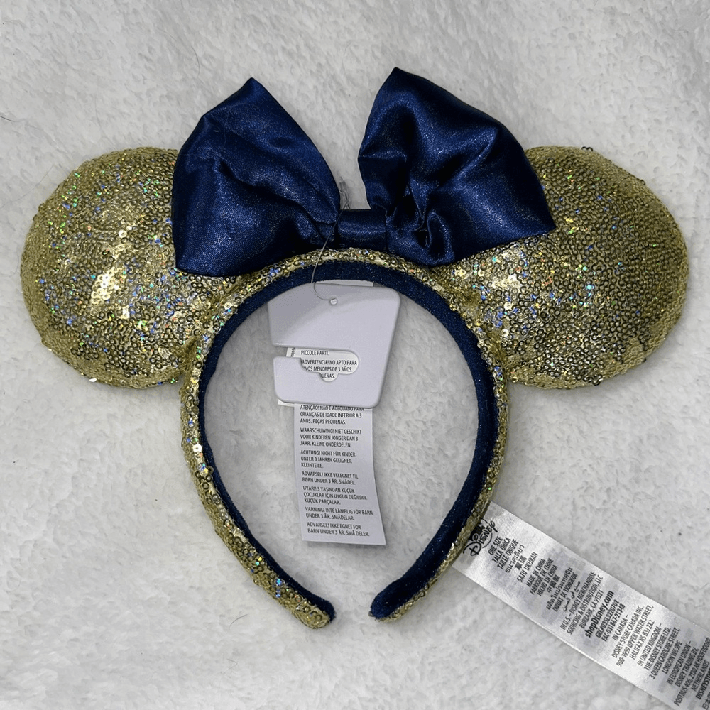 NWT Disney Gold and Blue 50th Minnie Ears | eBay display picture 1