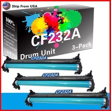 3-Pack CF232A Drum Unit 232A 32A work for Ultra MFP M230sdn M230fdw Printer