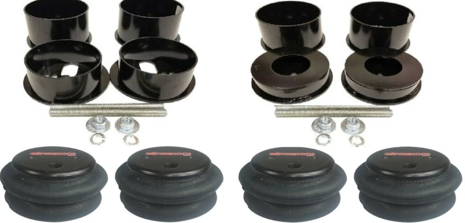 Complete Air Lift 3H 3/8 Air Ride Kit Black 580 Fits 1971–1996 GM B-Body - Image 3 of 4