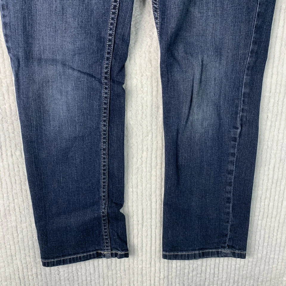 Pantalones de mezclilla para mujer Simply Vera Wang 2 de pierna recta elásticos al tacto suave Foto 3 de 4