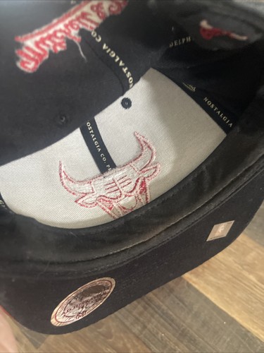 RARO cappello berretto snapback Chicago Bulls Mitchell & Ness NBA misto lana rosso/nero - Foto 14 di 15