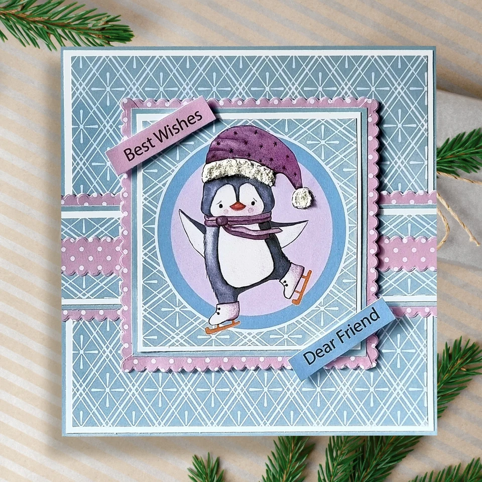 The Paper Boutique Christmas Fun Pals 8 x 8 Essential Topper or Decorative paper - Image 2 of 4