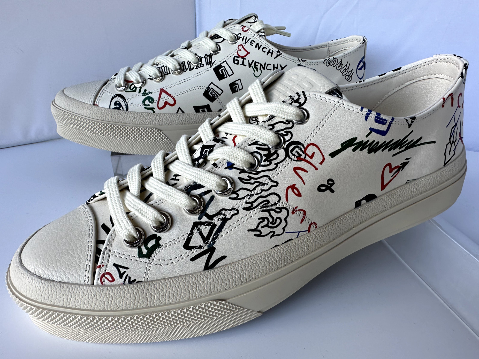 New Givenchy Men's City Low Sneakers Size 11 Tennis Shoes Logo
