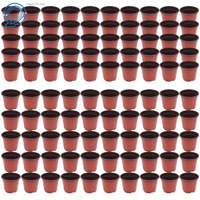 Fit For Plant Flower Plastic Pots Nursery Seedlings Pot Plant Container 100 Pcs