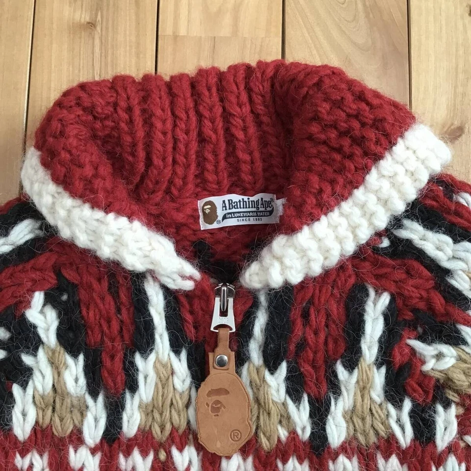 Cárdigan de punto Cowichan BAPE APE HEAD un mono de baño NIGO Talla M Foto 4 de 4