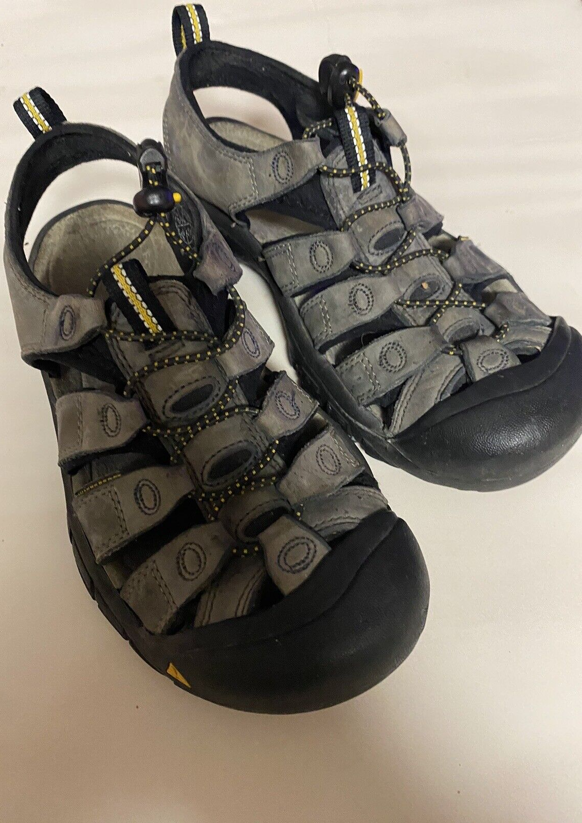 Sandali sportivi Keen Newport H2 grigi in pelle impermeabili da uomo ~Taglia 7