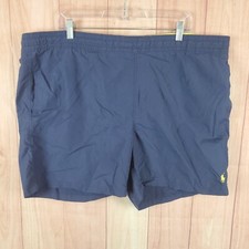 Vintage Polo Ralph Lauren Mens Swim Trunk Shorts Sz 2XL Navy Lined Drawstring