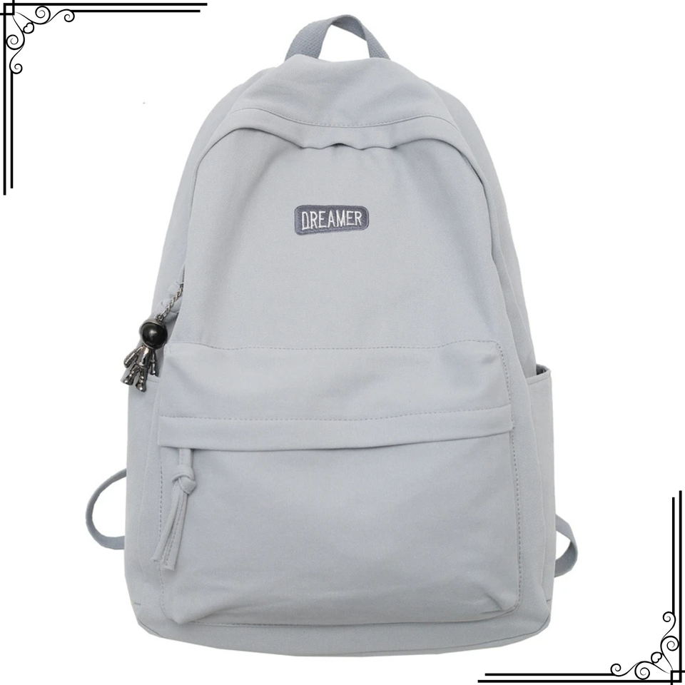Grey Unsw Backpack Student Book Bag Women Dark Grey Rucksack Unisex Business Office Plain ...
