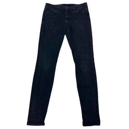 Jeans Skinny JUST BLACK Pour Femme - Taille 25 - Haute Taille - Coton Délavé Bleu - Occasion Très Bon état