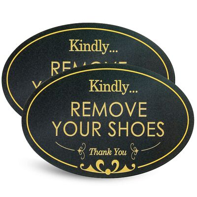 Kindly Remove Your Shoes - Please Take Your Shoes Off No Shoes Sign Home Office