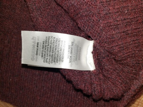 Savile Row Sweater Mens Medium Quarter Zip Casual Blue Knit Classy Stylish - Picture 3 of 3