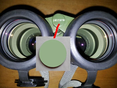 Carl Zeiss Jena EDF 7x40 NVA Fernglas Scharnierabdeckung Ersatzteile Neu - Bild 1 von 2