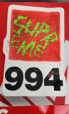 Supreme New York 994 Sticker + Supreme Red Box Logo Sticker NEW
