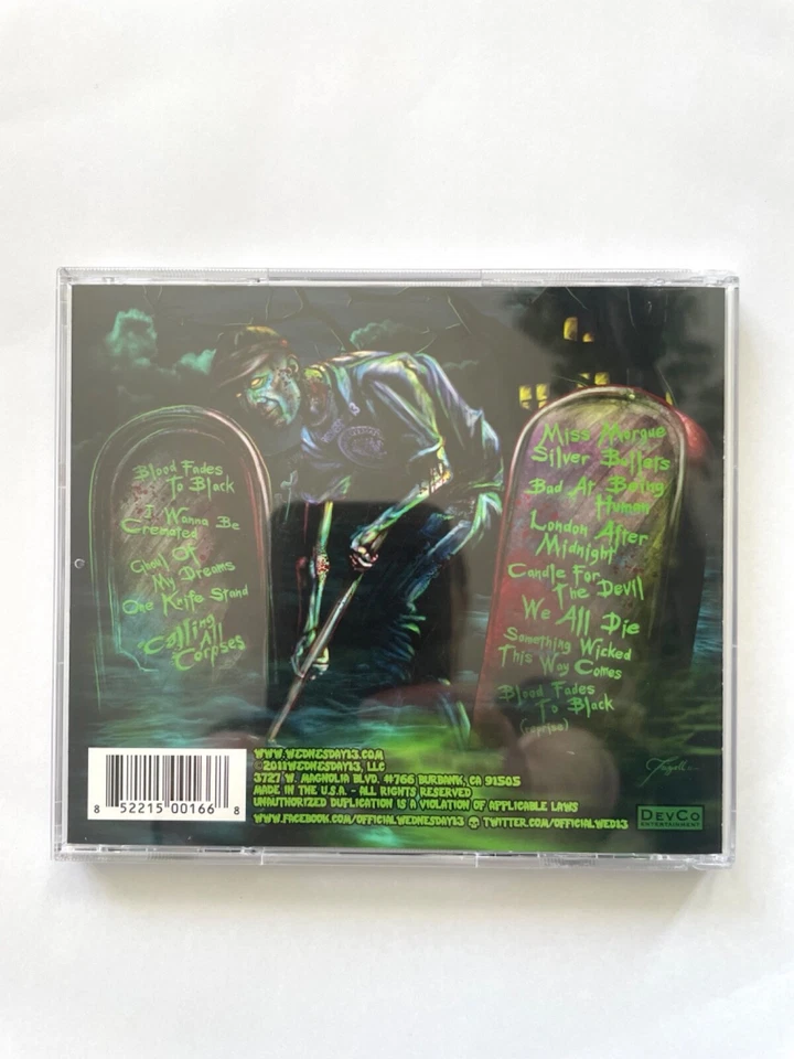 Wednesday 13 - Calling All Corpses *SIGNED* CD - Murderdolls/Rob Zombie/Lordi - Image 2 of 4