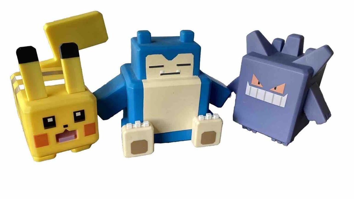 Pokemon Quest 4 Pack Vinyl Figures WCT Pikachu Snorlax Marowak