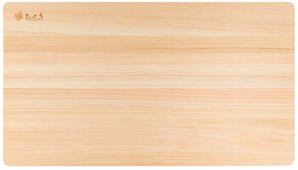 Tabla de cortar reversible de madera BOUMBI Hinoki (17,3 x 9,8 x 0,55 pulgadas_delgada grande) Foto 4 de 4