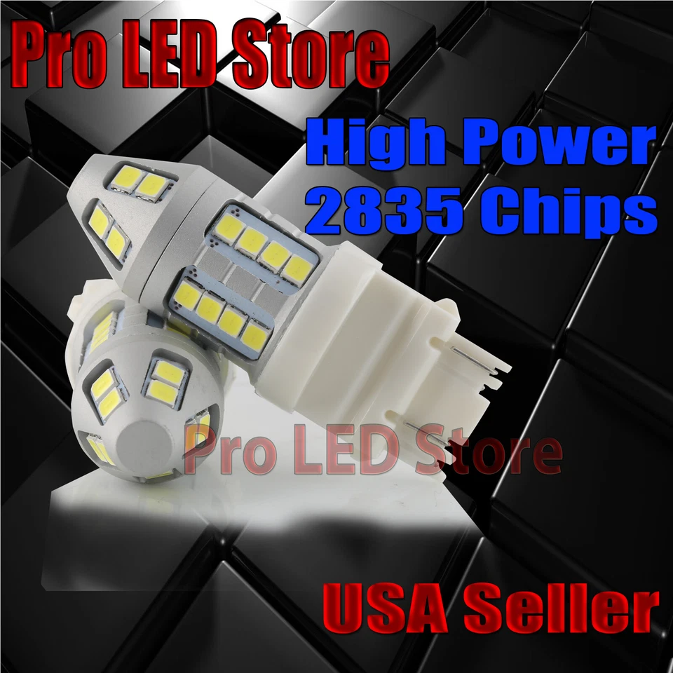 Nuevo 3157 3156 Xenón Blanco Intermitente Esquina LED Bombillas Foto 2 de 4