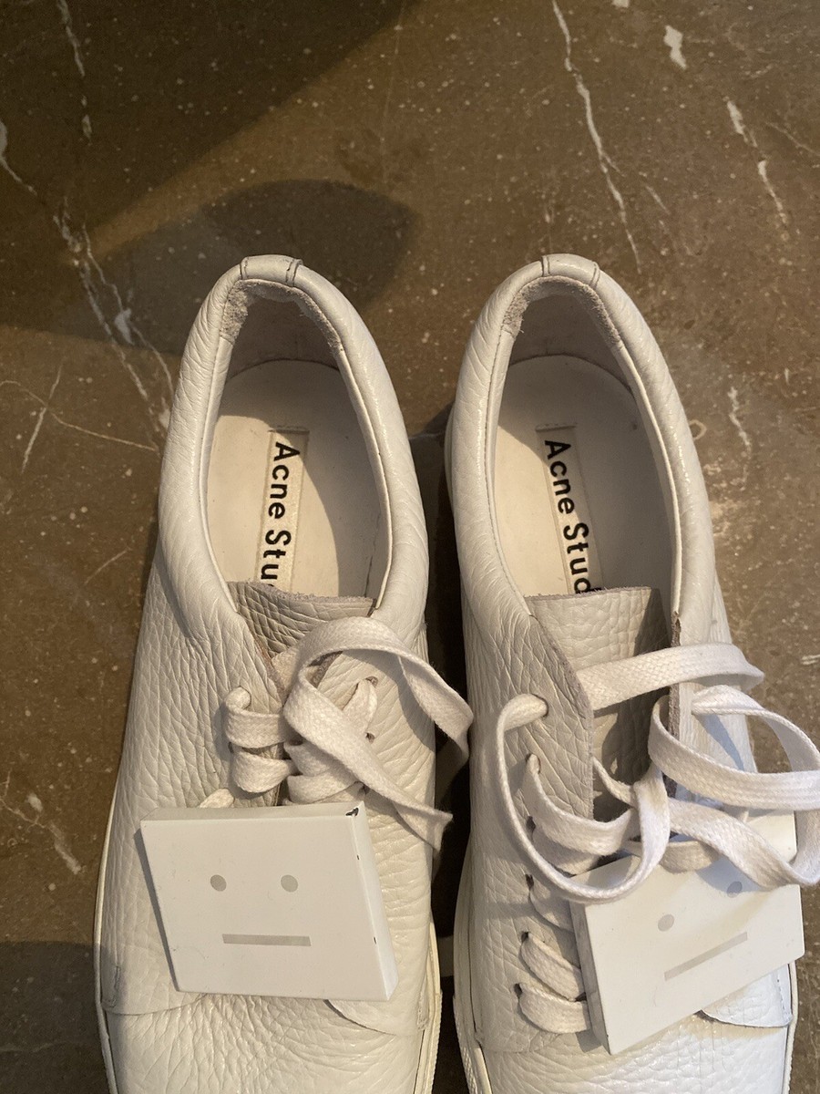 Acne Studios White Adriana TurnUp Sneakers Size 39 Made in Italy