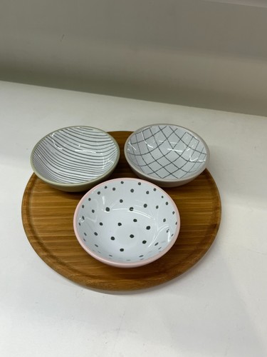New IKEA TRADTICKA 3 Multicolor Bowls With Bamboo Tray 105.372.70 - Picture 13 of 14