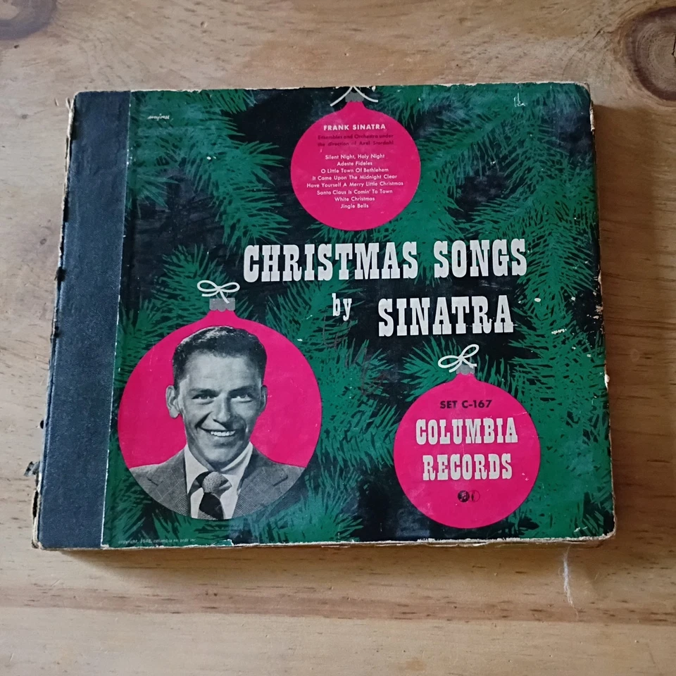 Frank Sinatra -Christmas Songs By Sinatra Columbia C-167 Vinyl 10" 4 LP Set 78’ - Image 2 of 4