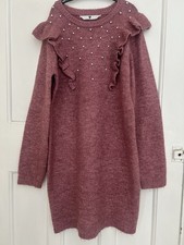 V By Very Girls Jumperdress With Pearls