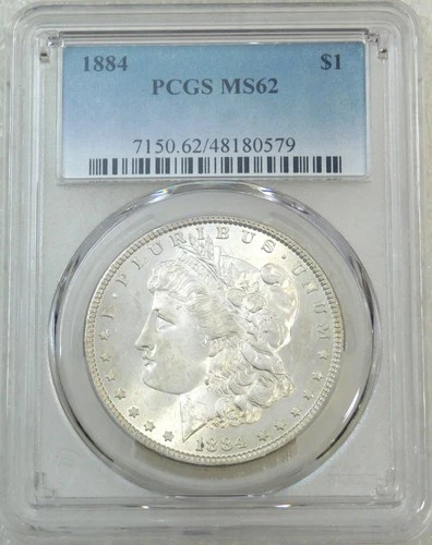 1884 P Morgan Silver Dollar PCGS MS62 Frosty PQ Just Graded New Holder #Q269L