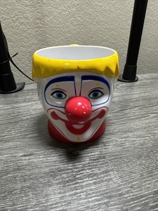 Vintage Ringling Brothers And Barnum Bailey Red/Yellow Circus Clown Mug Souvenir