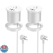 2.5 inch Power Grommet,20W USB-C Charging,1 Outlet with 2 USB C,1 USB Port,Fu