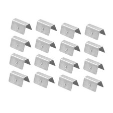 16pcs Wind Rain Deflector Channel Clips Set Universal Stainless Steel Fitting