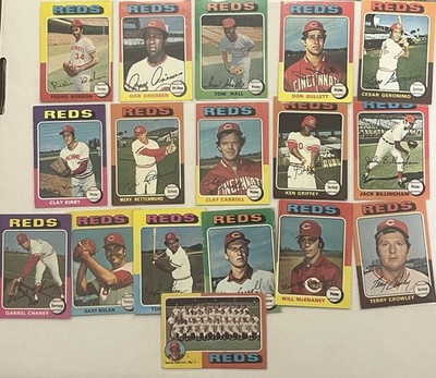 1972-1977 Topps Baseball Cincinnati Reds Singles PICK YOUR CARD COMBINE + SAVE