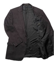 Ermenegildo Zegna Geometric Men's Blazer Jacket Cashmere Silk 48L Switzerland
