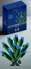 Colt's Blue LED Micro Light Set 24.5ft 100 lights Man Caves Christmas Holidays